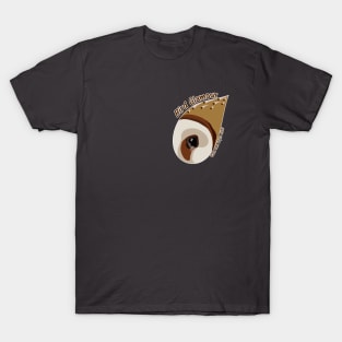 Barn Owl (Large Text) T-Shirt